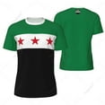 thumbnail image 1 of Sports Mesh T-shirt Syria Flag 1932-1963 For Running Bike Soccer Tennis Football Fitness Tees 3D Printed Custom, 1 of 1