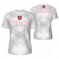 thumbnail image 1 of Sports Mesh T-shirt Tunisia Flag For Running Bike Soccer Tennis Football Fitness Tees 3D Printed Custom, 1 of 1