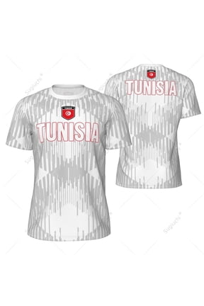 Sports Mesh T-shirt Tunisia Flag For Running Bike Soccer Tennis Football Fitness Tees 3D Printed Custom