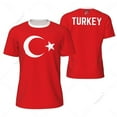 thumbnail image 1 of Sports Mesh T-shirt Turkey Flag For Running Bike Soccer Tennis Football Fitness Tees 3D Printed Custom, 1 of 1