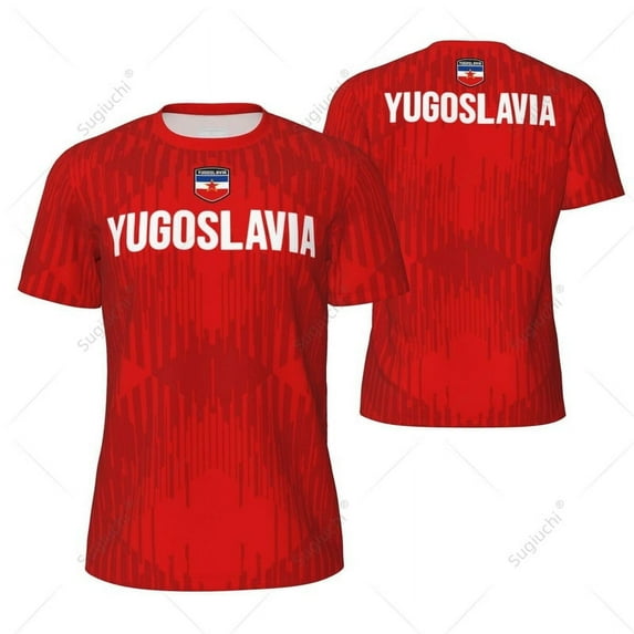 Sports Mesh T-shirt Yugoslavia Flag For Running Bike Soccer Tennis Football Fitness Tees 3D Printed Custom