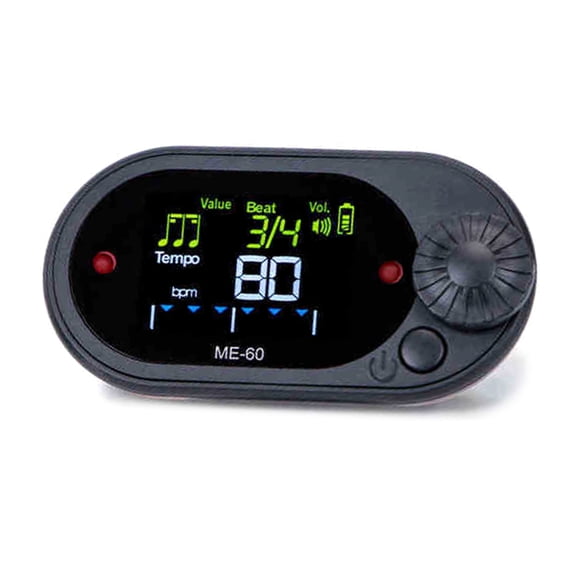 Sports Metronome Electronic Metronome Practice Trackers with Back Clip Chromatic Tuner ABS Texture for Music Lover