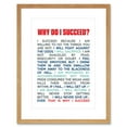 thumbnail image 1 of Sports Motivational Succeed White Framed Wall Art Print, 1 of 5