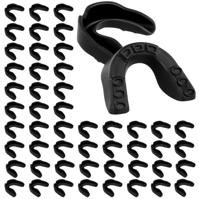 Sports Mouth Guard, 50 Pack Kids Youth Mouth Guard Mouthpieces, Athletic Teeth Mouth Protection