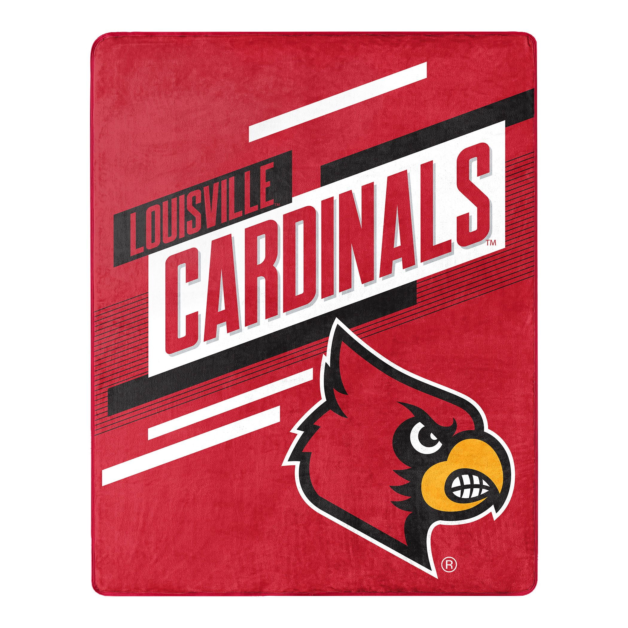 Sports Movement Silk Touch Throw, 55 inch x 70 inch, Louisville Cardinals, 1COL/10406/0072/WMT