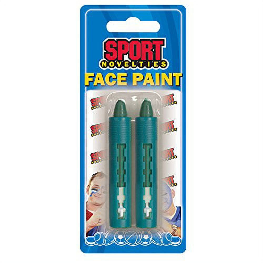 Sports Novelties Party Dress-up and Halloween Face Paint Sticks, Green,  2-Count