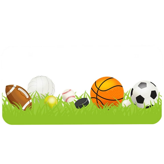 Sports Novelty License Plate, 3 x 6 Size for Kids Bikes, Cars, Wagons and More