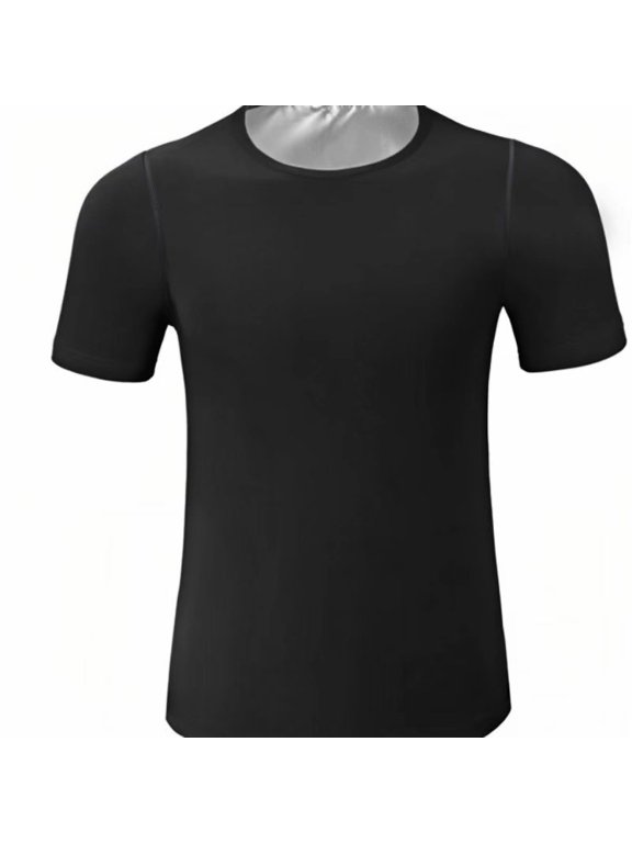 Sports Outdoor Men's Sauna Suit Shirt - Heat Trapping Sweat Compression Top, GYM Exercise Versatile Shaper Jacket Shapewear Waist Trainer Corset Shapewear
