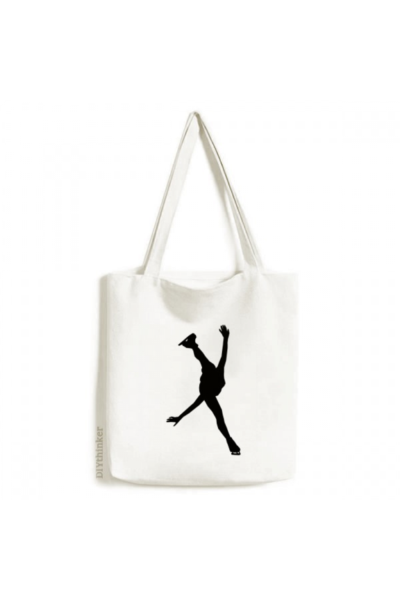 Sports Physical Education Skating Player Tote Canvas Bag Shopping Satchel Casual Handbag