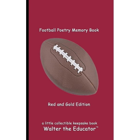 Sports Poetry Memory Book Football Poetry Memory Book - Dark Red and Black Edition, (Paperback)