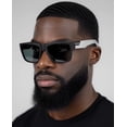 thumbnail image 1 of Sports Polarized Sunglasses Square Light Weight Driving Shades White, 1 of 3