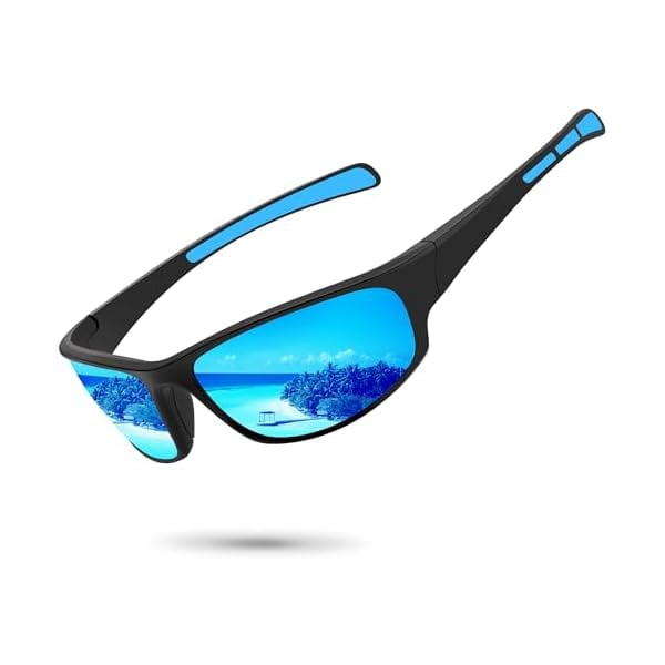 Sports Polarized Sunglasses for Men Women Wrap Around Sun Glasses Fishing Cycling Driving Running UV Protection