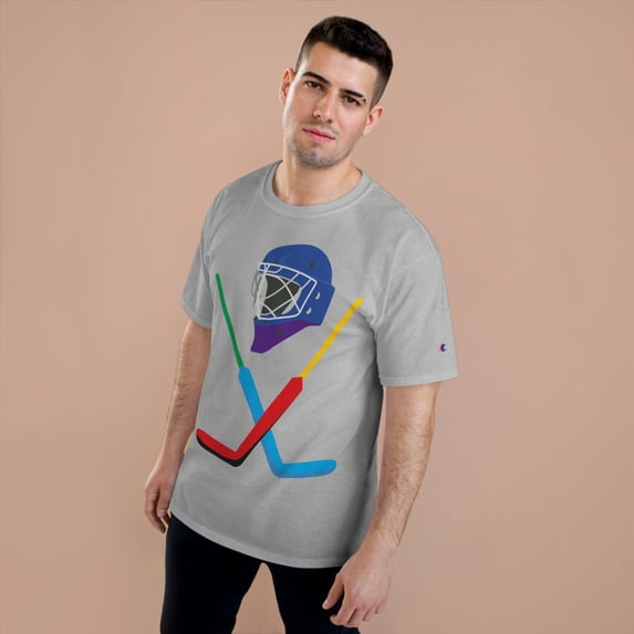 Champion Logo Shirt Unisex Sports Print Tee 100 Percent US Cotton For Everyday Comfort