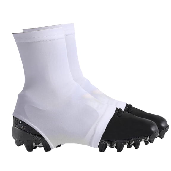 Sports Protective Gear for Football and Baseball Softball - Pair Cleat Cover Spats Sleevess Optional Spat Covers for Cleats, 20X14X0.5 cm, White