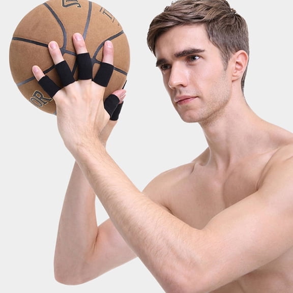 Sports Protective Gear Guard Support Wraps Basketball Volleyball Football Finger Stall Sleeve Protector Protection Gloves S1L6