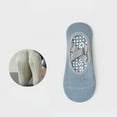 thumbnail image 1 of Sports Quality Solid Color Cotton Breathable Gym Pilates Socks Anti-Slip Sports Socks Bandage Yoga Socks BLUE, 1 of 8