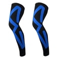 thumbnail image 1 of Sports Recovery Compression Full Leg Sleeves (X-Large, Blue), 1 of 5