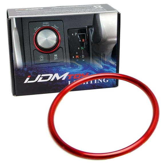 Sports Red Anodized Aluminum Center Console Drive Mode Selector Turner Surrounding Ring Decoration For 2015/2016-up Lexus NX RX