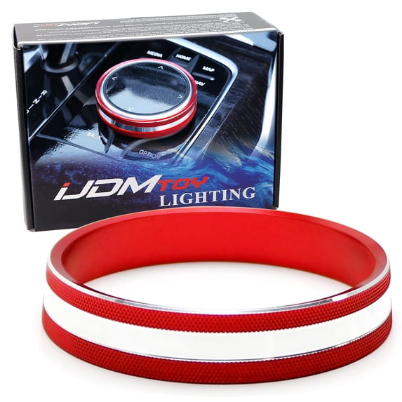 Sports Red Anodized Aluminum iDrive Multimedia Control Surrounding Ring Decoration For 2019-up G20 3 Series G22 4 Series G26 i4
