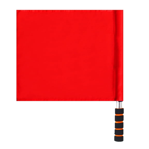 Sports Referee Flags Racings Conducting Flags with Sponges Handle Linesman Flags Soccer Equipment for Sports Event