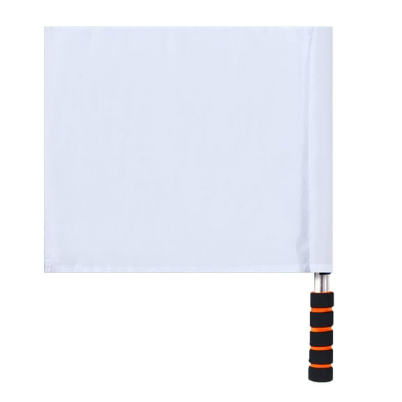 Sports Referee Flags Training Sports Flags with Sponges Handle Linesman Flags for Soccer Volleyballs Basketball