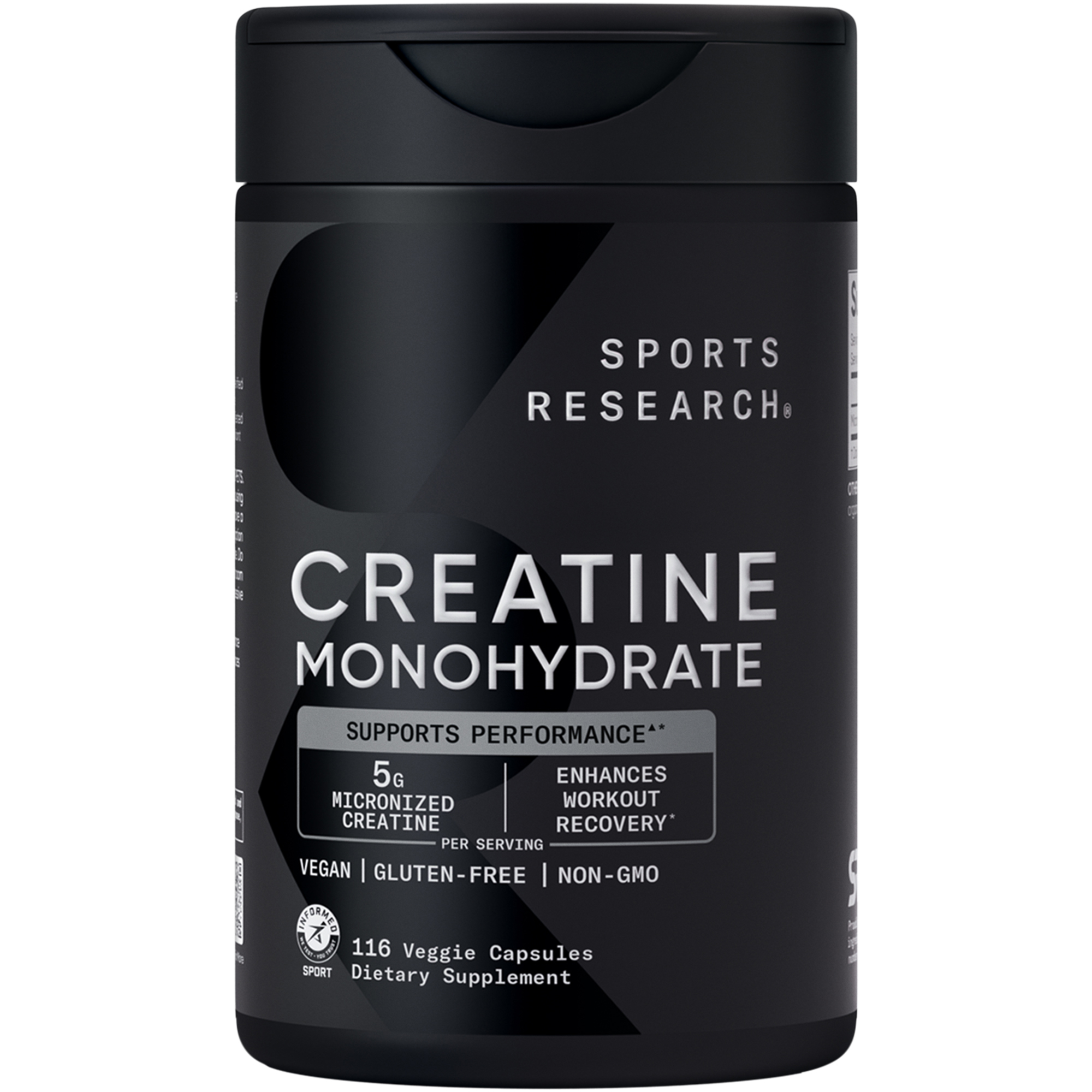 Sports Research Creatina Monohidrato 5000mg (116 cápsulas vegetales)