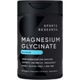 thumbnail image 1 of Sports Research® High Absorption Magnesium Glycinate 160mg Relaxation Muscle Nerve Support (90 Veggie Capsules), 1 of 7