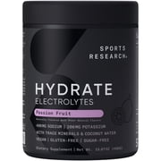 Sports Research  Hydrate Electrolytes Passion Fruit, 90 Servings