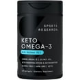 thumbnail image 1 of Sports Research® Keto Omega 1250mg Fish Oil EPA DHA Astaxanthin Krill MCT Oil (120 Softgels), 1 of 9