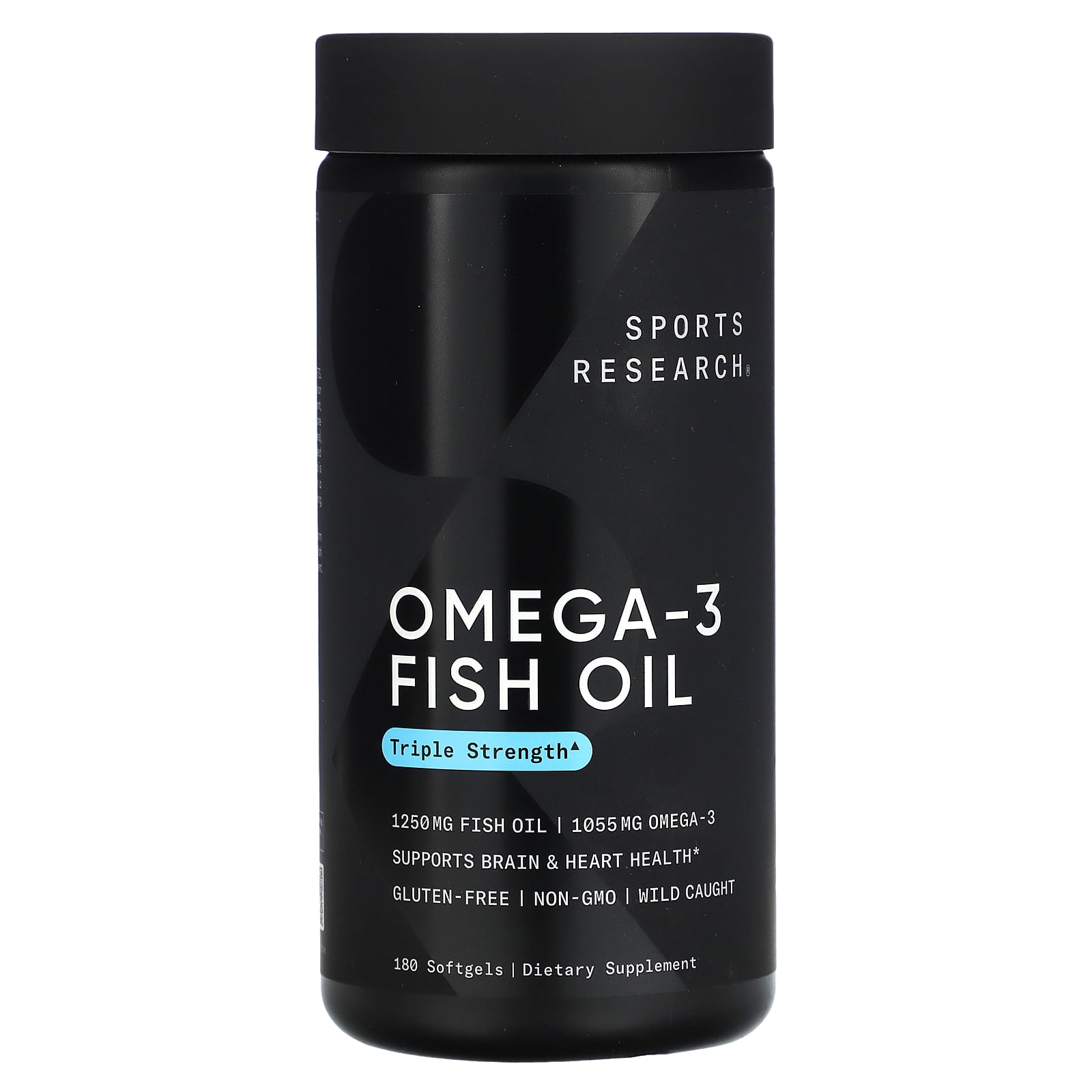 Sports Research Omega3 Fish Oil, Triple Strength, 180 Softgels