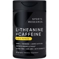 thumbnail image 1 of Sports Research® Premium L-Theanine 200mg Supplement + Caffeine & Coconut Oil - Natural Nootropic, 1 of 8