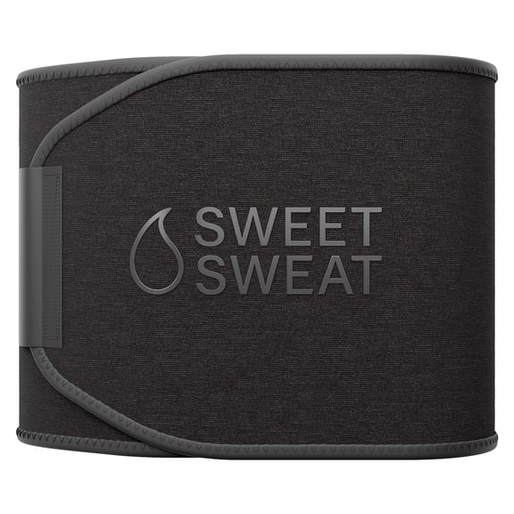 Sports Research Sweet Sweat Waist Trimmer (Core Series) - Premium Sweat Enhancing Fitness Band for Women & Men