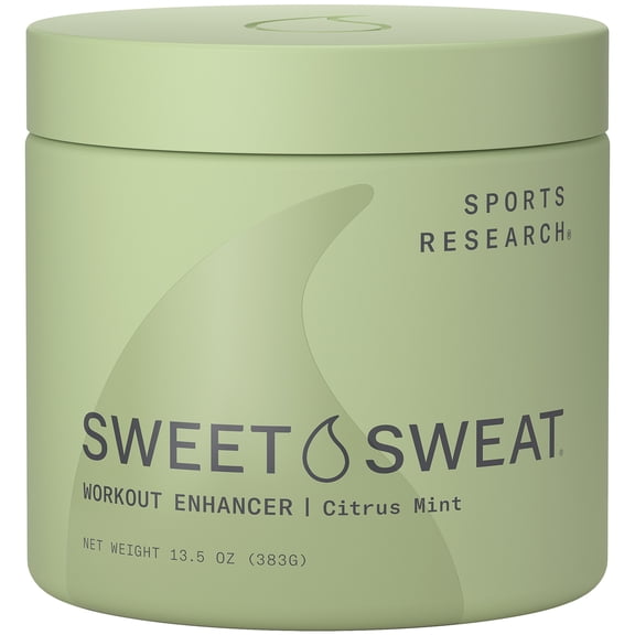 Sweet Sweat Citrus Mint Workout Enhancer Gel Maximize Exercise Faster 13.5oz
