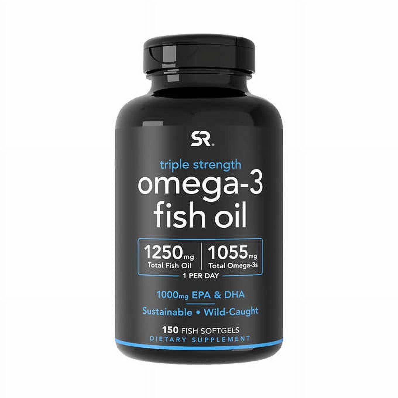 Sports Research Triple Strength Omega-3 Fish Oil - 150 Softgels