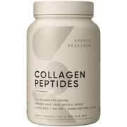 Sports Research  Collagen Peptides - Hydrolyzed Type 1 & 3 Collagen Powder Protein Supplement 82 Servings