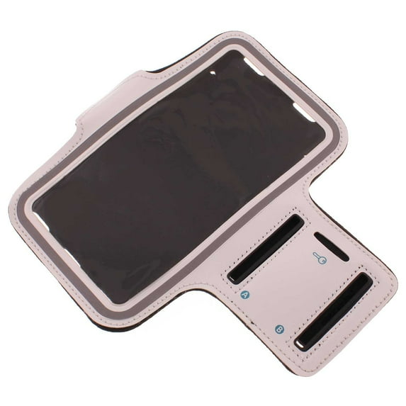 Sports Running Armband for Samsung Galaxy S23 Ultra Phone - White Gym Workout Case Cover Band N6Y Compatible With Galaxy S23 Ultra Model