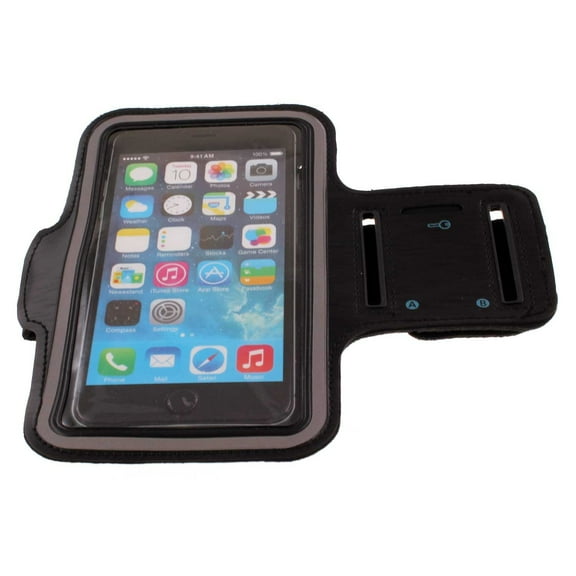 Sports Running Armband for iPhone 14 Pro Max/13 Pro Max/12 Pro Max/Pro Plus - Gym Workout Case Cover Band Arm Strap Reflective Water Resistant D5X