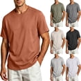 thumbnail image 1 of Sports Shirts Dqueduo Men's Short Sleeved Round Neck Elastic Breathable Top Casual Sports T-shirt Green S, 1 of 6