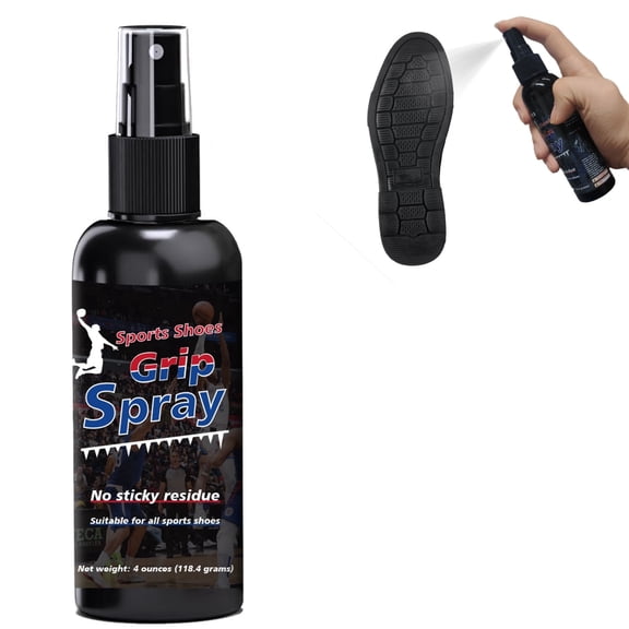 Sports Shoe Grip Spray, 4oz Waterproof Basketball Shoe Grip Spray, Grip Spray for Basketball Shoes Bottom for Improve Sole Traction Grip, Anti Slip & Performance Enhancer