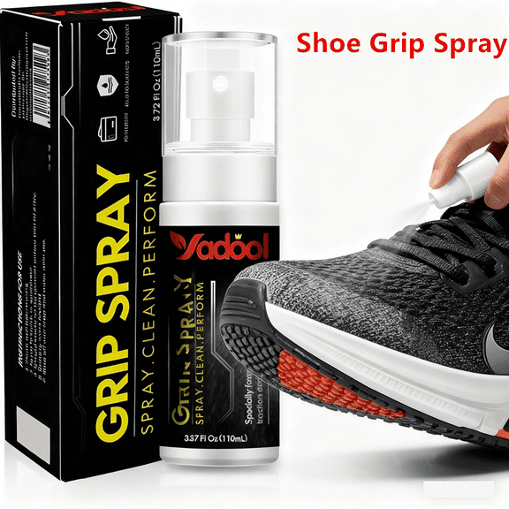 Sports Shoe Grip Spray, Provides Traction and Rejuvenates Soles, Multipurpose Grip Spray for Cleaning and Improving Basketball Shoe Grip - Anti Slip & Performance Enhancer - 3.72 fl oz