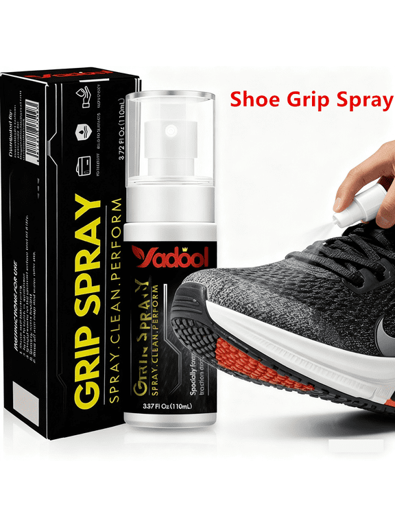 Sports Shoe Grip Spray, Provides Traction and Rejuvenates Soles, Multipurpose Grip Spray for Cleaning and Improving Basketball Shoe Grip - Anti Slip & Performance Enhancer - 3.72 fl oz