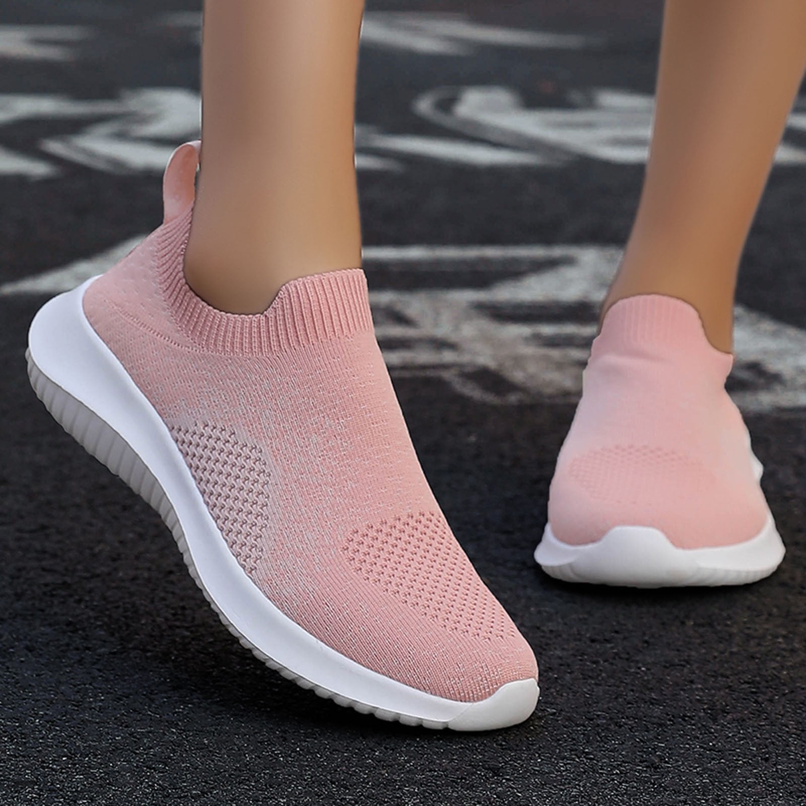 Sports Shoes Heel Lightweight Foot Casual Ladies Mesh Breathable Fashion Flat Women's High Top Light up Sneakers for Women Sneakers Women Ash Sneakers for Women Womens Sneakers -