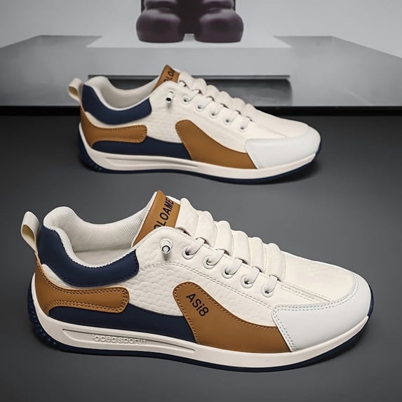 Sports Shoes for Men in Spring and Summer of 2025, New Anti Slip and Wear-resistant Thick Soled Men's Shoes, Driving and Leisure Hiking Board Shoes, Breathable Large-sized Work Shoes