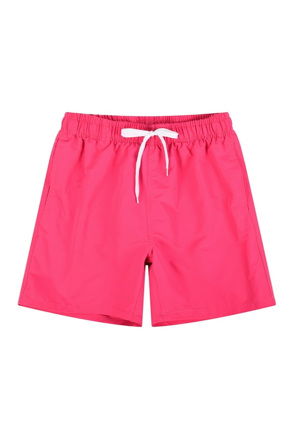 Sports Shorts for Men Solid Skin Lace Up Pocket Hot Workout Clothes for Men,Hot Pink,XL