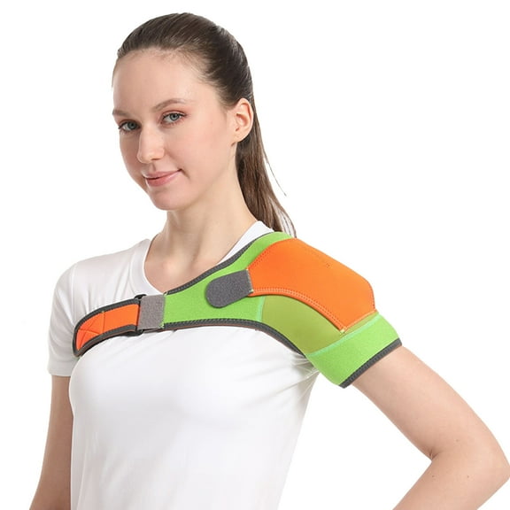 Sports Shoulder Pads, Adjustable Strap Shoulder Pads to Prevent Shoulder Strain for Sports, AC Joint Pain Relief,Shoulder Injuries&Tears, elastic and Breathable