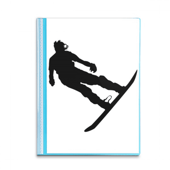 Sports Ski Board Skiing Player Book Sheet Protectors Portfolio Binder Folder