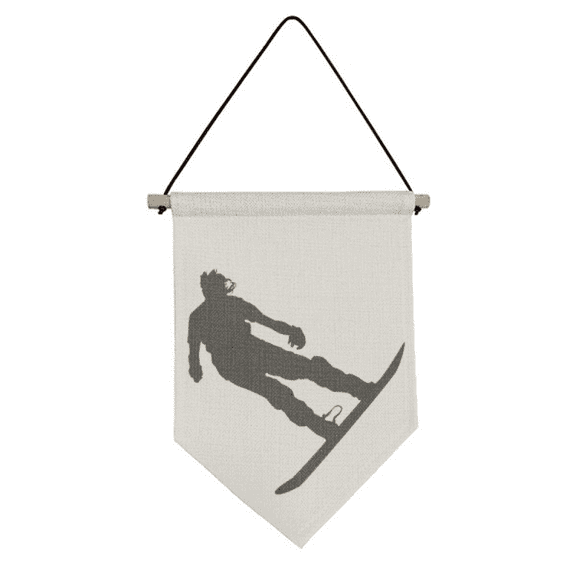 Sports Ski Board Skiing Player Canvas Flag Hanging Wall Art Decor Banner