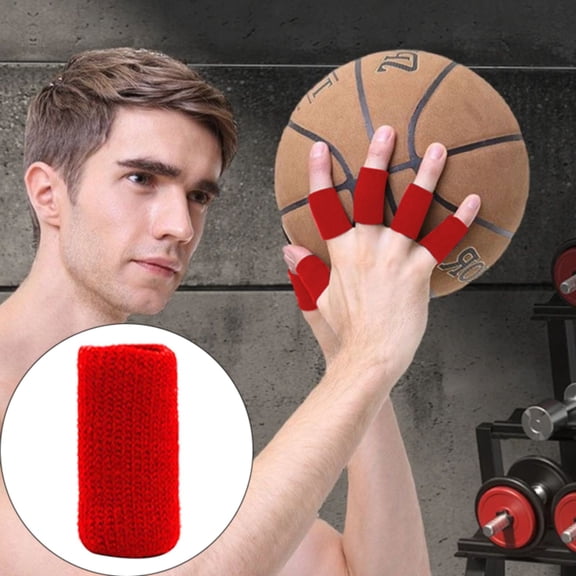 Sports Sleeves 5 Pieces Finger Sleeves Thumb Braces Support Elastic Compression Protector Braces For Sports Relieving