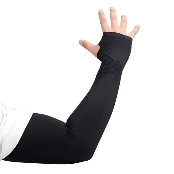 Sports Sleeves Longer Outdoors UV Sun Protection Sleeves, Sports Compression Cooling Sleeve For Men Women Teenager College Students,For Cycling,Driving,Running,Fishing,Basketball Sleeves