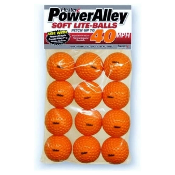 Sports Slider 40 MPH Orange Soft Foam Balls - 1 Dozen, Lightweight, Accurate, and Long-Lasting, | Ideal for Batting and Fielding Practice for All Ages - SLB10